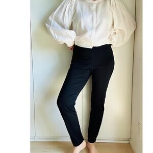 Eileen Fisher Pull on Leggings Equestrain Style Size Small Comfort Stretchy